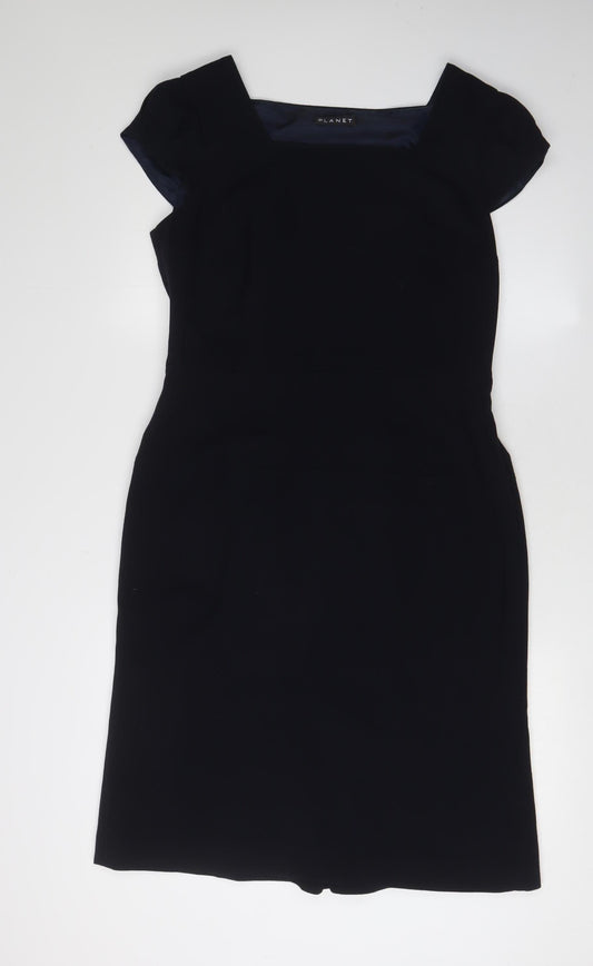 Planet Women's Black Sheath Dress, Size 12, Formal