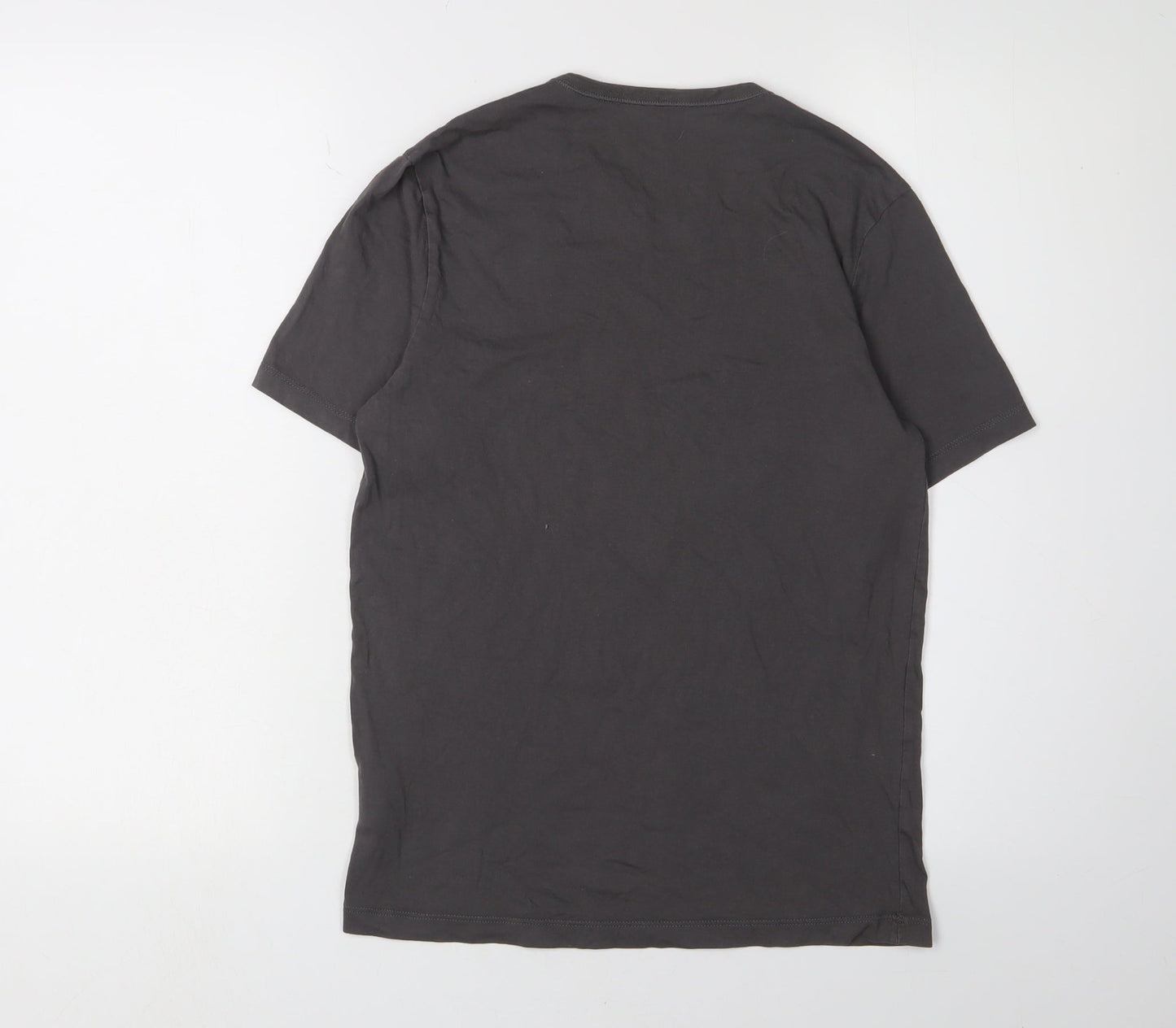 Hugo Boss Men's Black Crew Neck Cotton T-Shirt, Size S