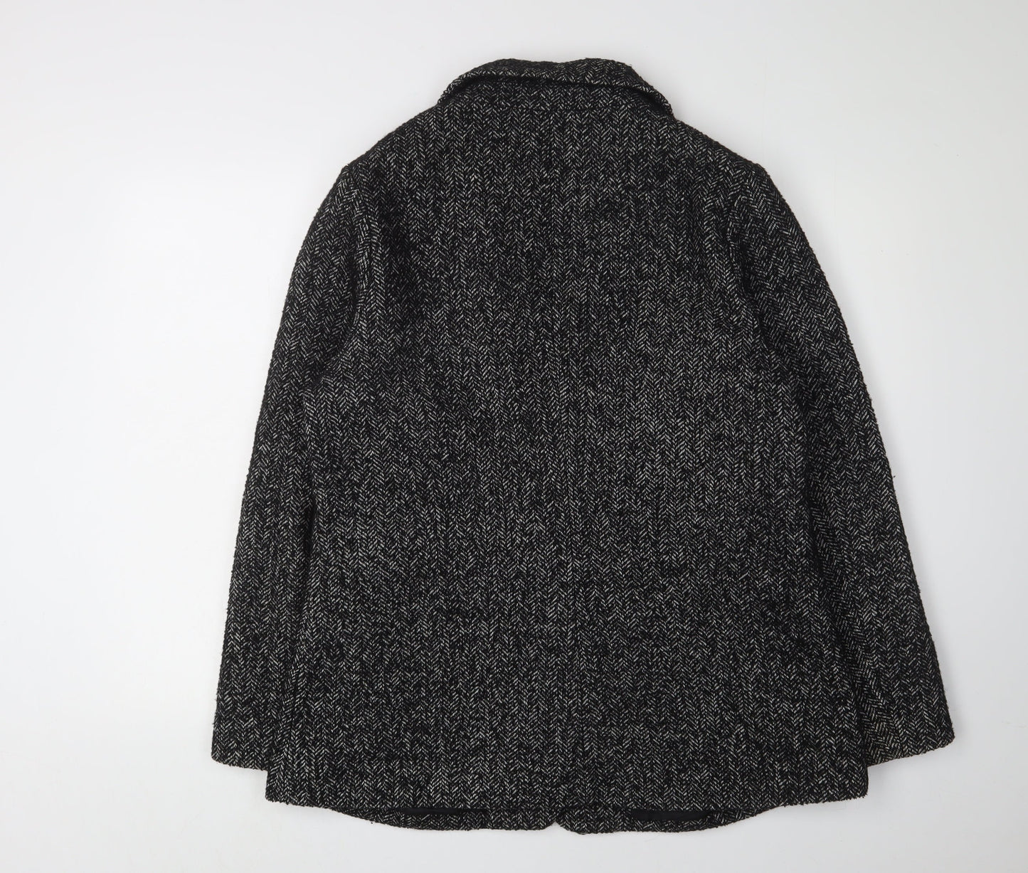 Damart Women's Black Herringbone Blazer Size 16
