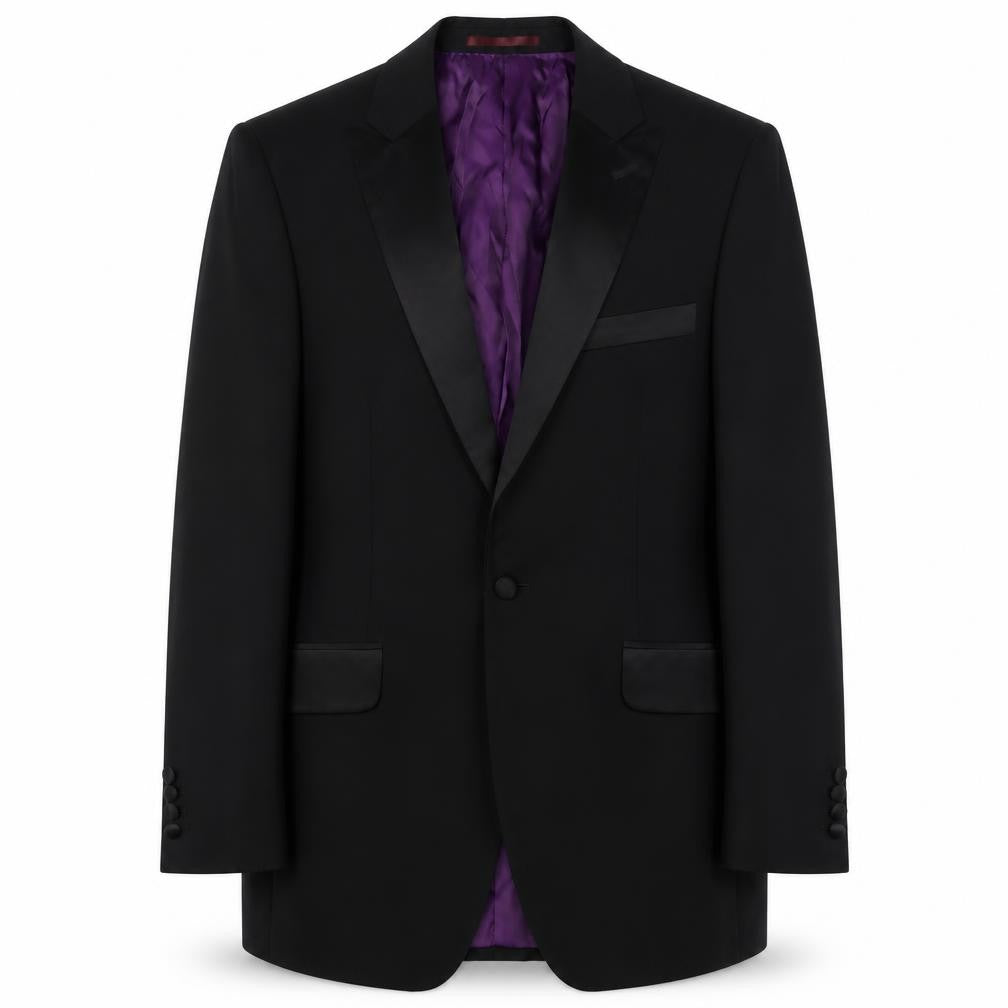 Charlton Gray Men's Black Tuxedo Blazer, 38R Regular