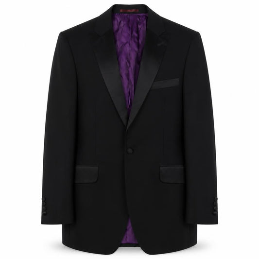 Charlton Gray Men's Black Tuxedo Blazer, 38R Regular