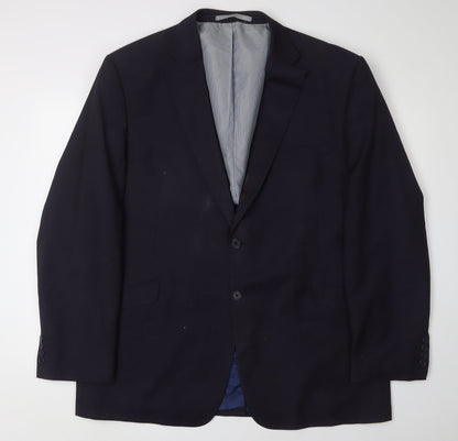 United Colors of Benetton Men's Black Blazer, Size 40R, Formal Wear
