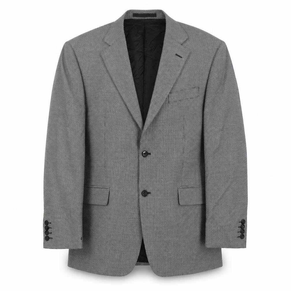 Marks & Spencer Men's Black Check Blazer 42R