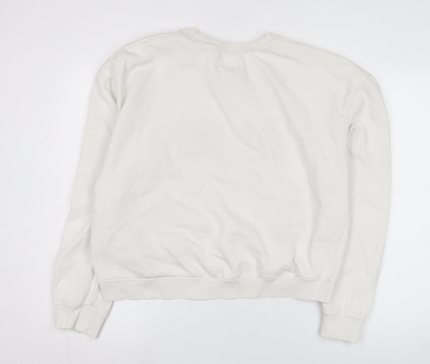 Replay Unisex White XL Pullover Logo Sweatshirt