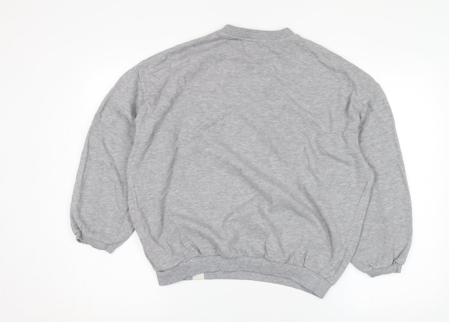 Pull & Bear Grey USA Logo Sweatshirt Unisex S Casual