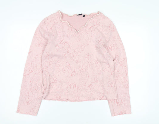 Kash Women's Pink Blouse Size 16 V-Neck Long Sleeve