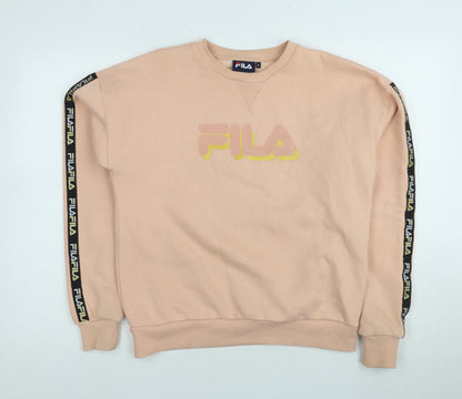 Additional front view of Fila Women's Beige Sweatshirt S - Stylish Pullover