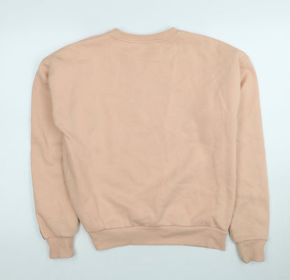 Back view of Fila Women's Beige Sweatshirt S - Stylish Pullover