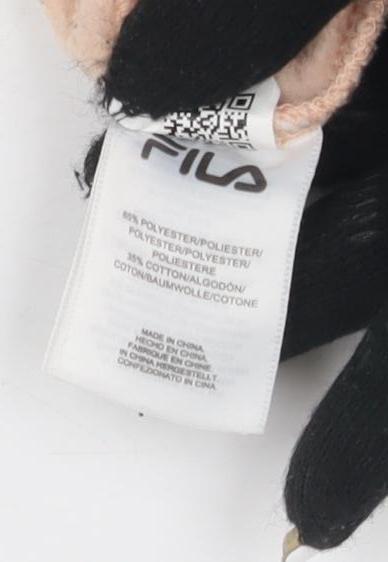 Brand and care label for Fila Women's Beige Sweatshirt S - Stylish Pullover