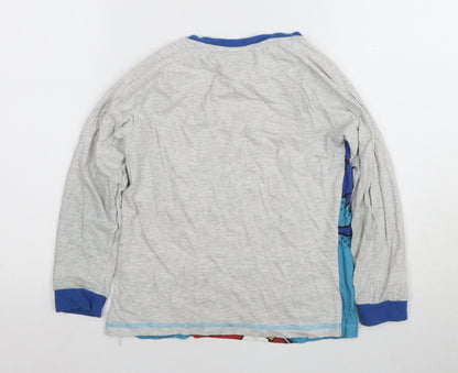 Sonic Boys Blue/Grey Pyjama Top, 8-9 Years, Cartoon Style