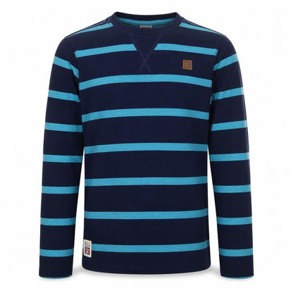 Saltrock Boys Blue Striped Long Sleeve T-Shirt