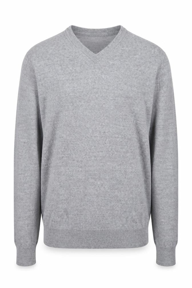Savile Row Men's Grey Pullover Jumper M