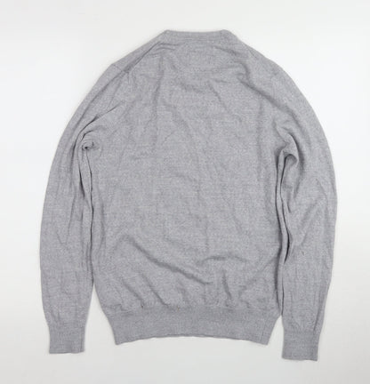 Savile Row Men's Grey Pullover Jumper M