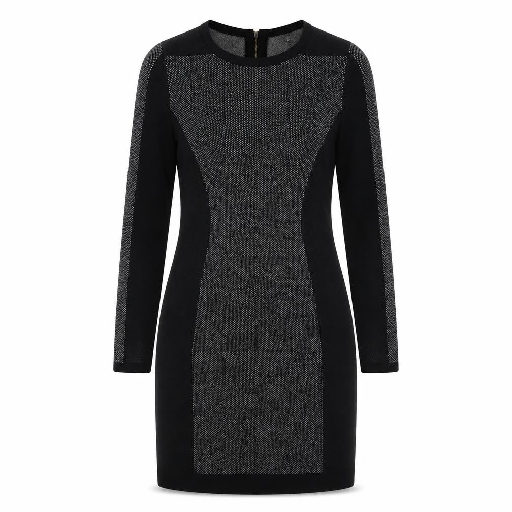 John Lewis Black Wool Blend Sheath Dress M