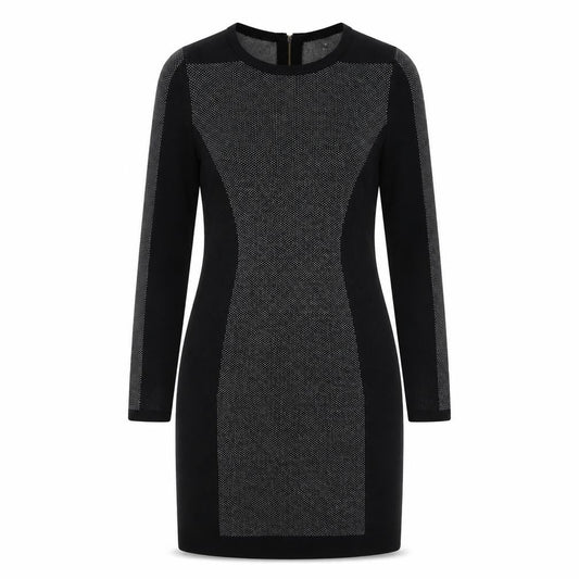 John Lewis Black Wool Blend Sheath Dress M