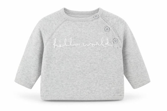 mamas & papas Grey Unisex Baby Pullover Jumper 0-3 Months
