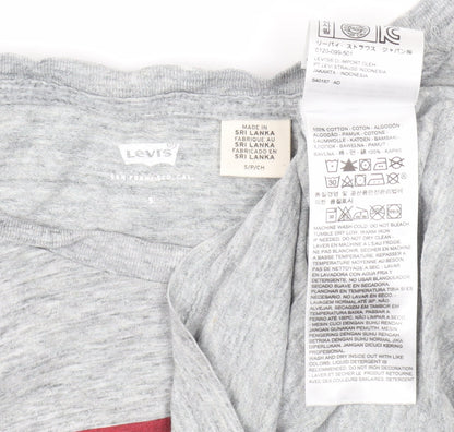 Levi's Women's Grey Basic Crew Neck T-Shirt - Size S