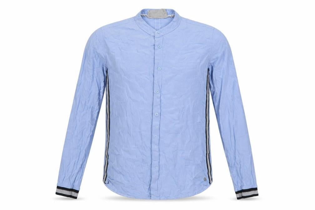 Cecil Men's Blue Long Sleeve Button-Up Shirt Size S