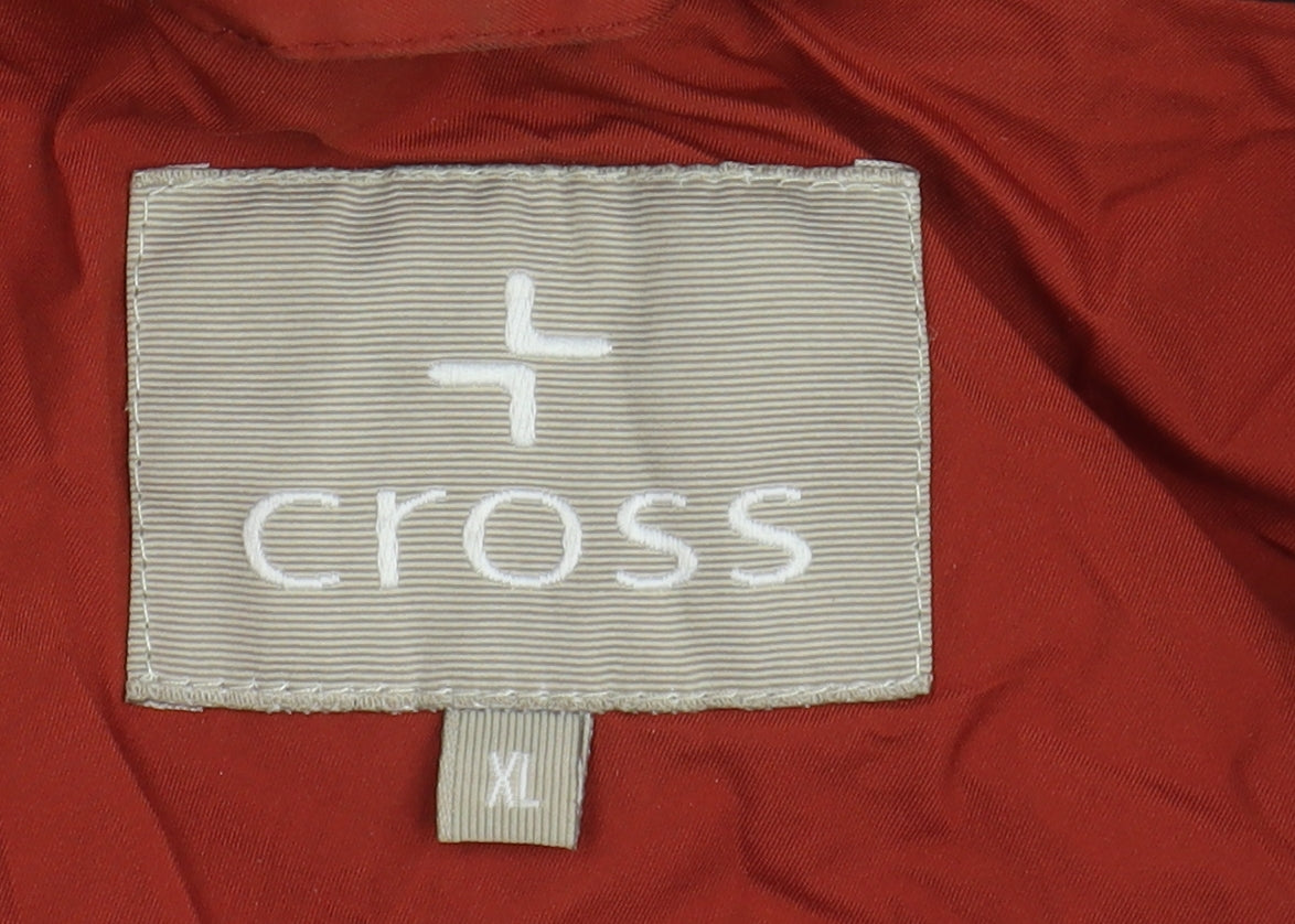 cross Unisex Adults Red Hooded Basic Jacket XL