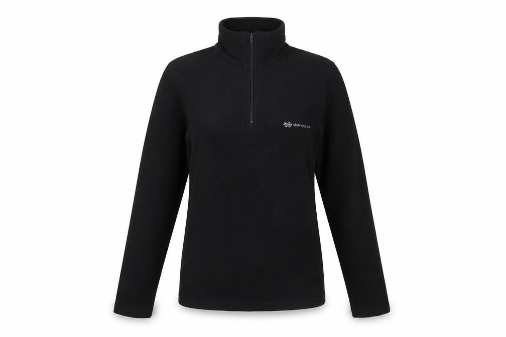 Dare 2b Women's Black Fleece Henley Sweatshirt - Size 8