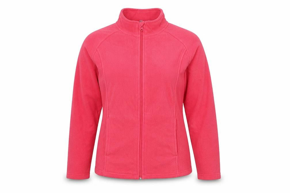 Eldys Women's Pink Fleece Jacket, Size M, Full Zip