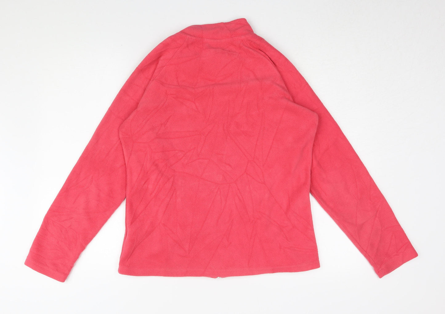 Eldys Women's Pink Fleece Jacket, Size M, Full Zip
