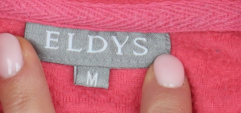 Eldys Women's Pink Fleece Jacket, Size M, Full Zip