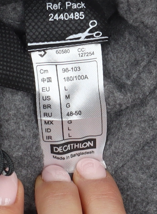 Decathlon Men's Grey Fleece Jacket L