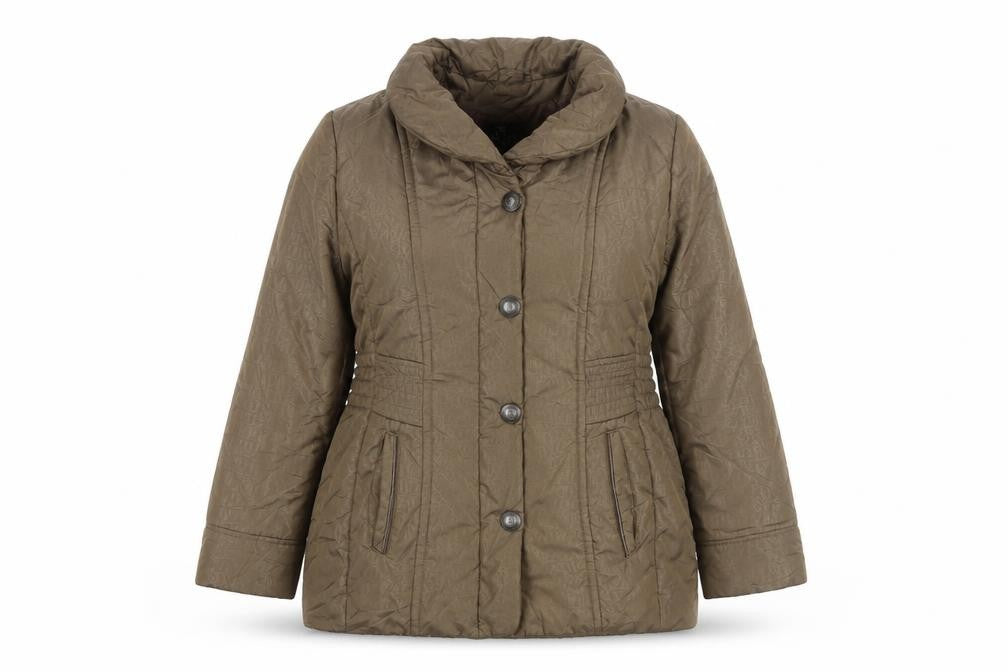 Barbara Lebek Women's Brown Size 12 Puffer Jacket