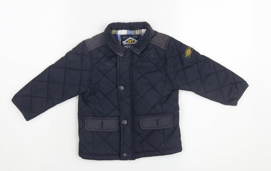 Next Boys Black Quilted Jacket 2 Years