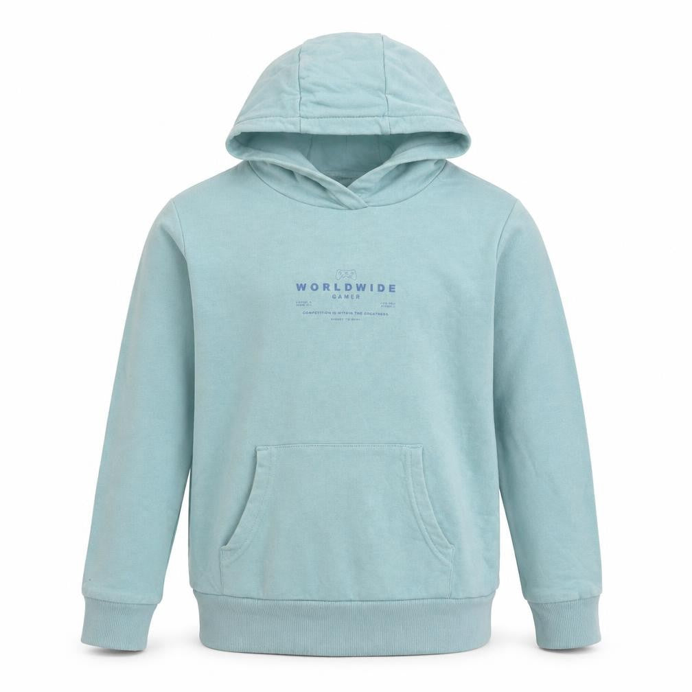 Marks & Spencer Girls Blue Pullover Hoodie 9-10 Years