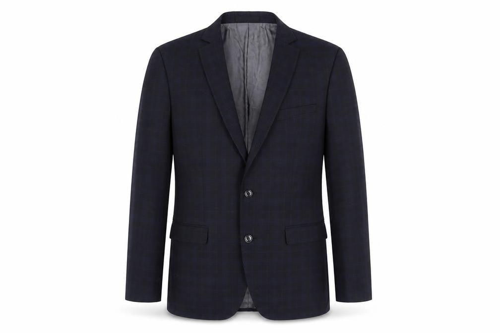 Zara Man Black Check Suit Jacket - UK 40R, Classic Look