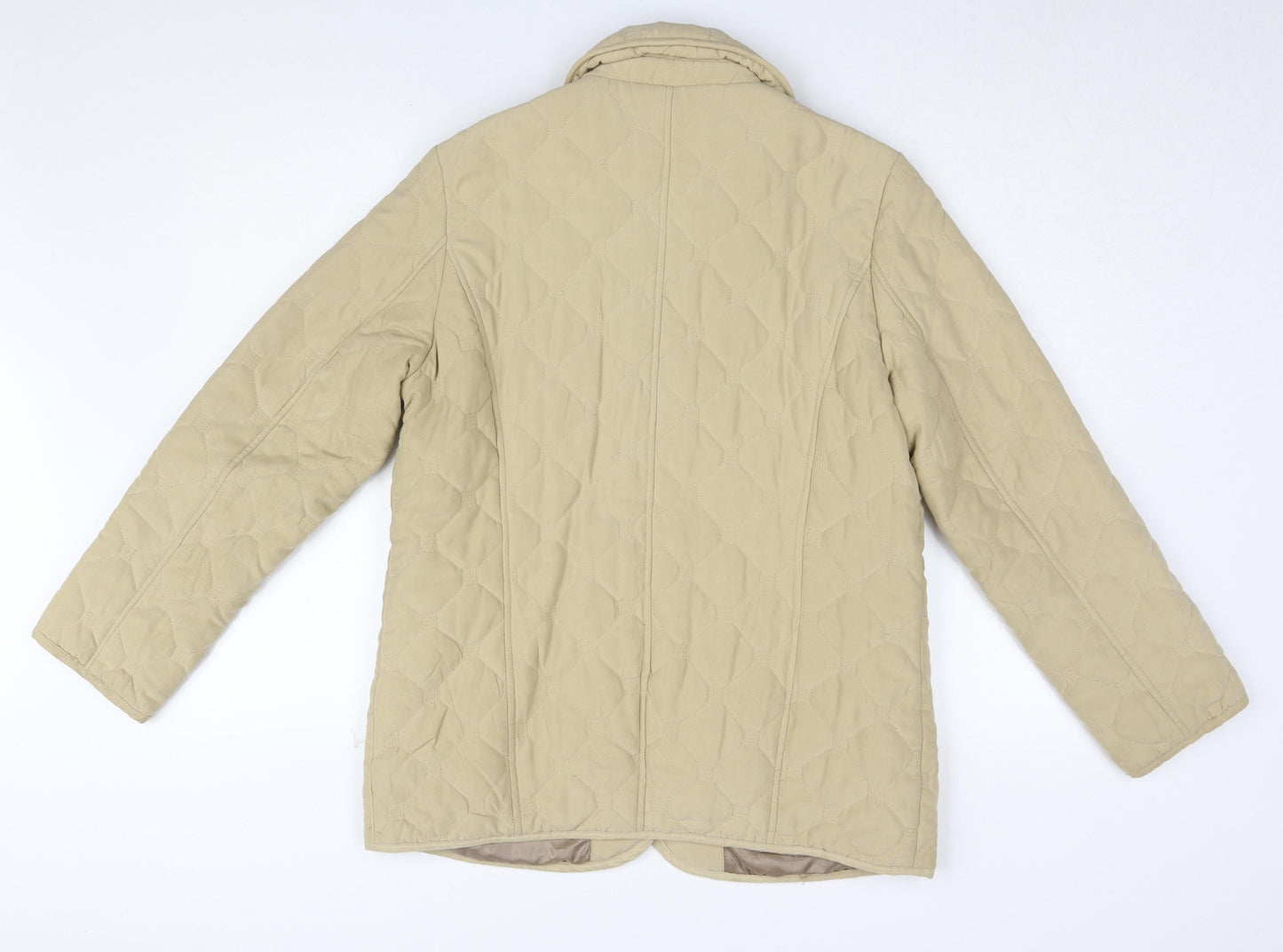 Pinzas Women's Beige Quilted Jacket Size 12