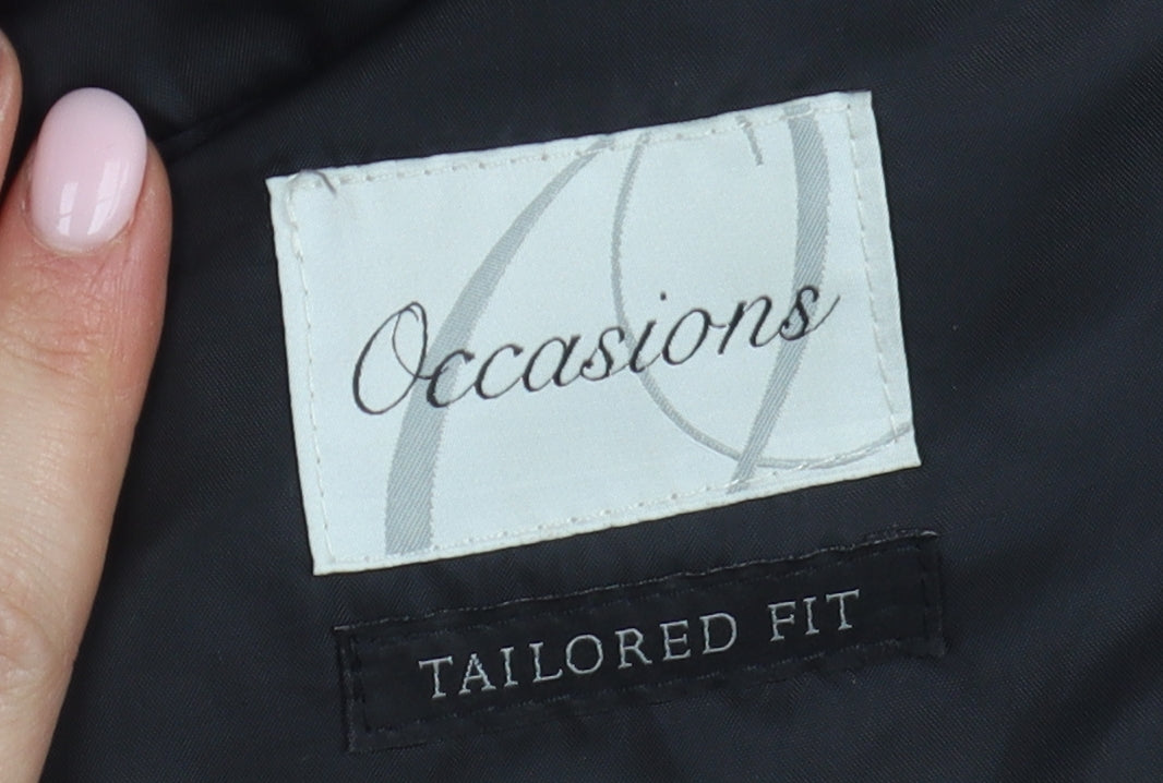 Occasions Men's Black Slim Tuxedo Blazer 36L
