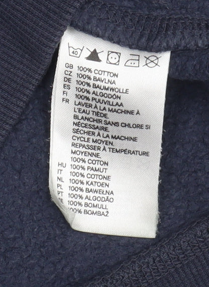 H&M Womens Blue Pullover Hoodie Size 12