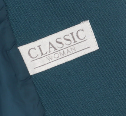 Classics Woman Green Blazer, Women's Size 14, Long, Formal