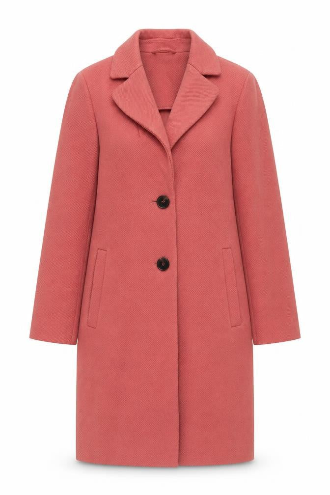 Marks & Spencer Women's Red Mid-Length Coat - Size 10