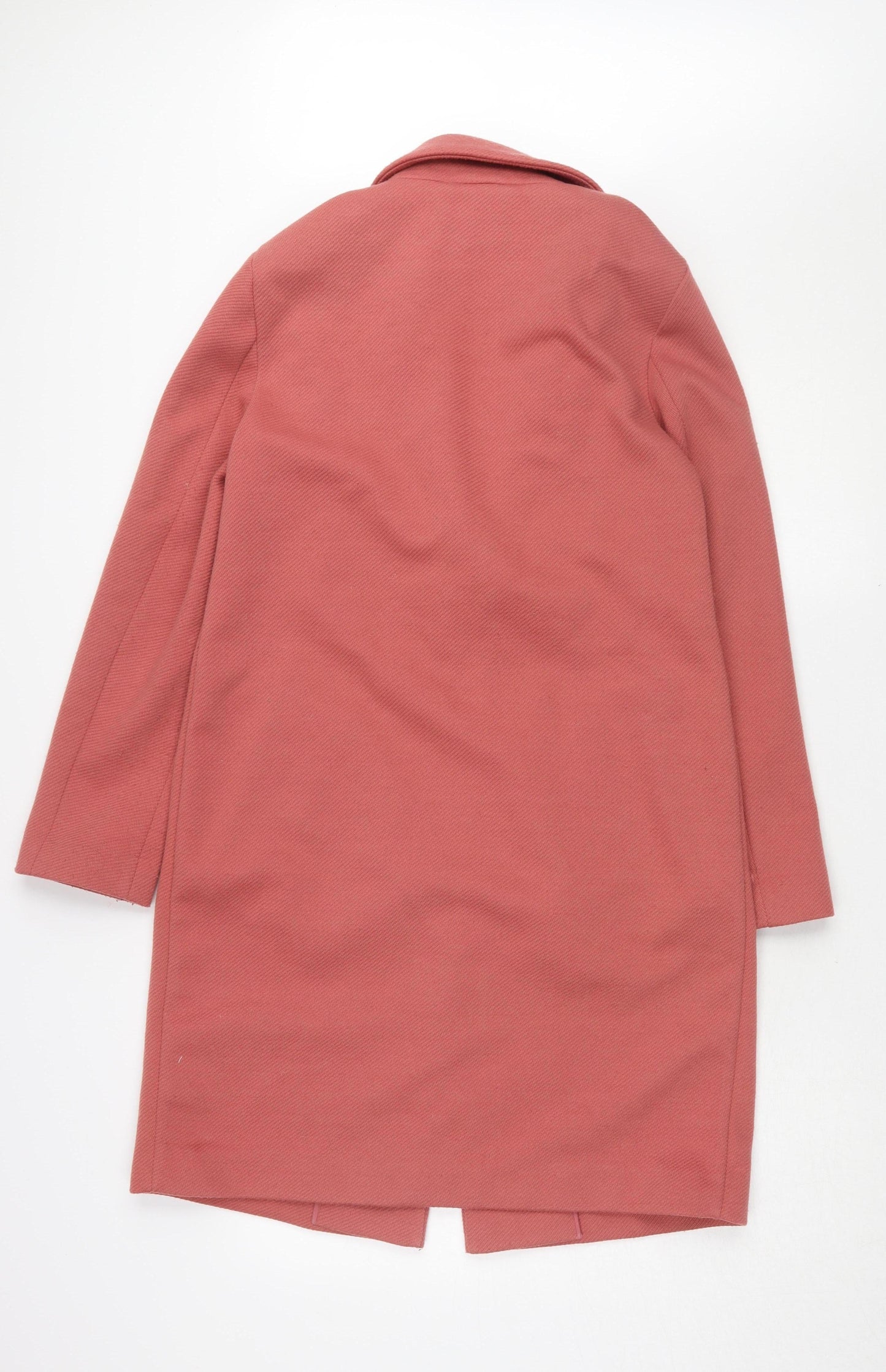 Marks and Spencer Women's Red Mid-Length Coat - Size 10