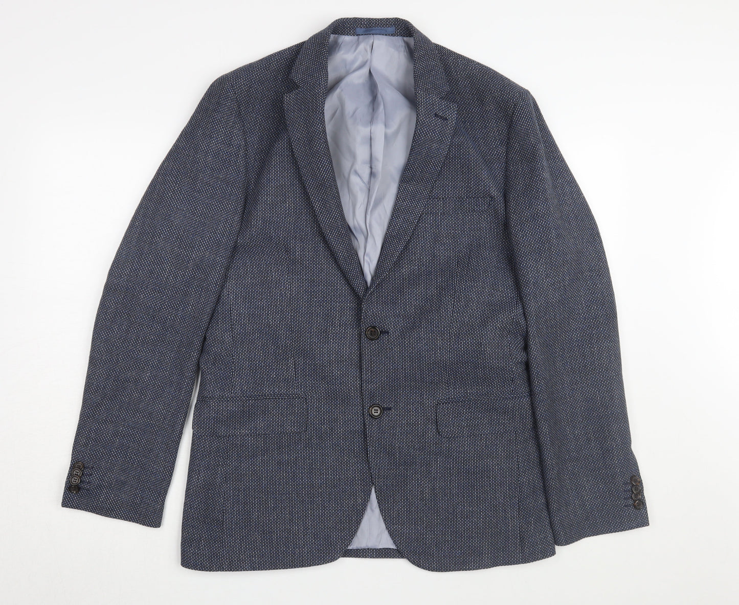 Marks and Spencer Men's Blue Blazer, 38 Regular Fit