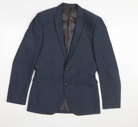 Next Men's Blue Blazer 36 Regular Fit Formal