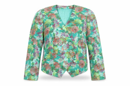 Esmodell Women's Floral Suit Jacket Multicoloured Size 12
