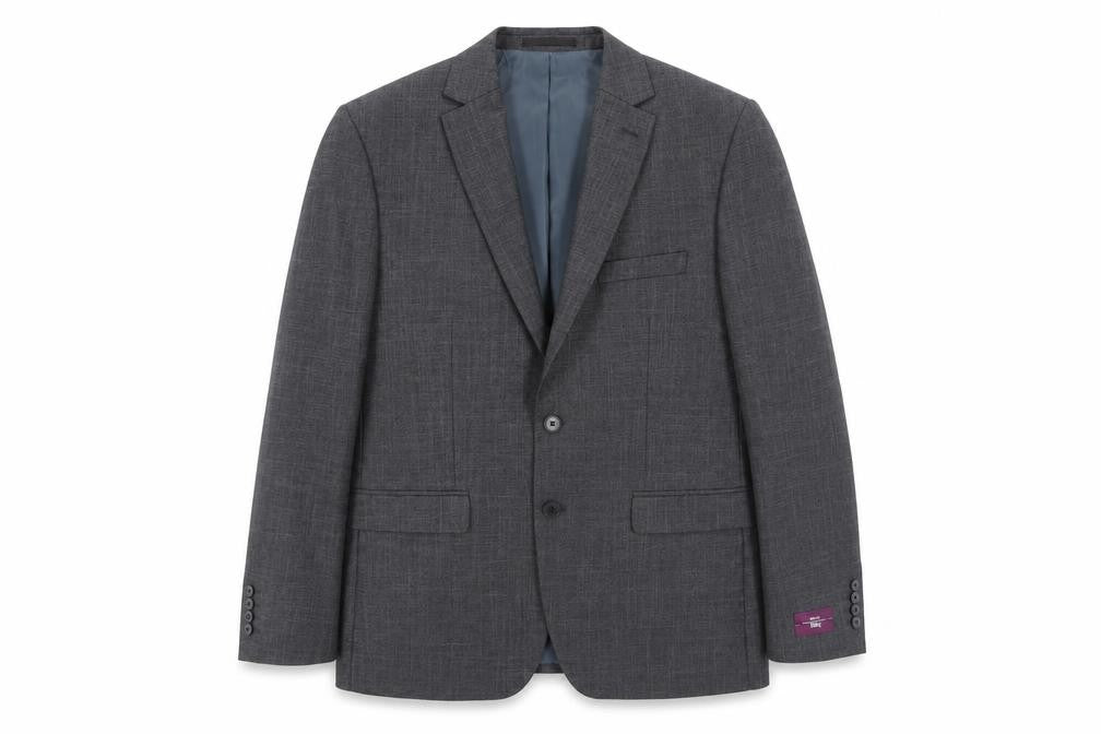 Moss Esq. Men's Grey Regular Fit Blazer Size 42R
