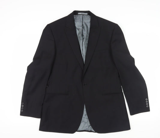 Red Herring Men's Black Blazer Regular Fit 40R