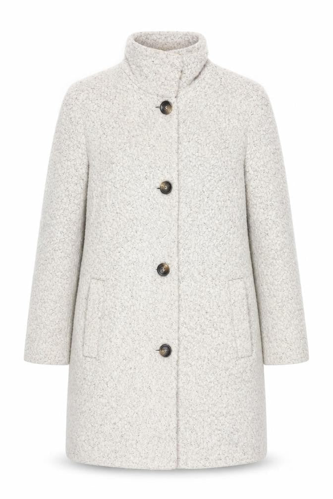 Betty Jackson Black Womens Ivory Overcoat Size 10