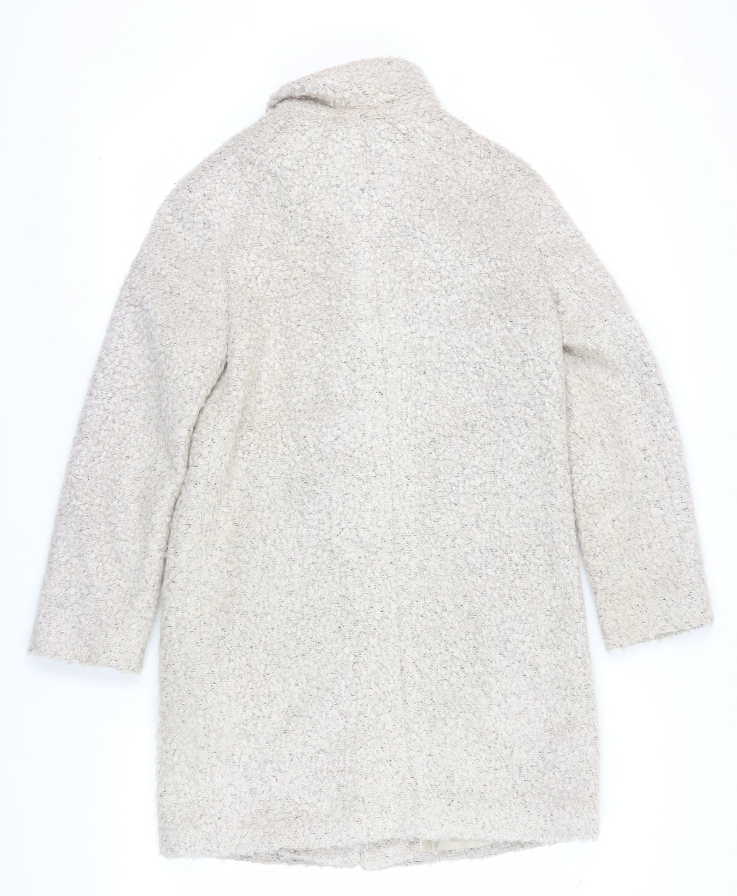 Betty Jackson Black Womens Ivory Overcoat Size 10