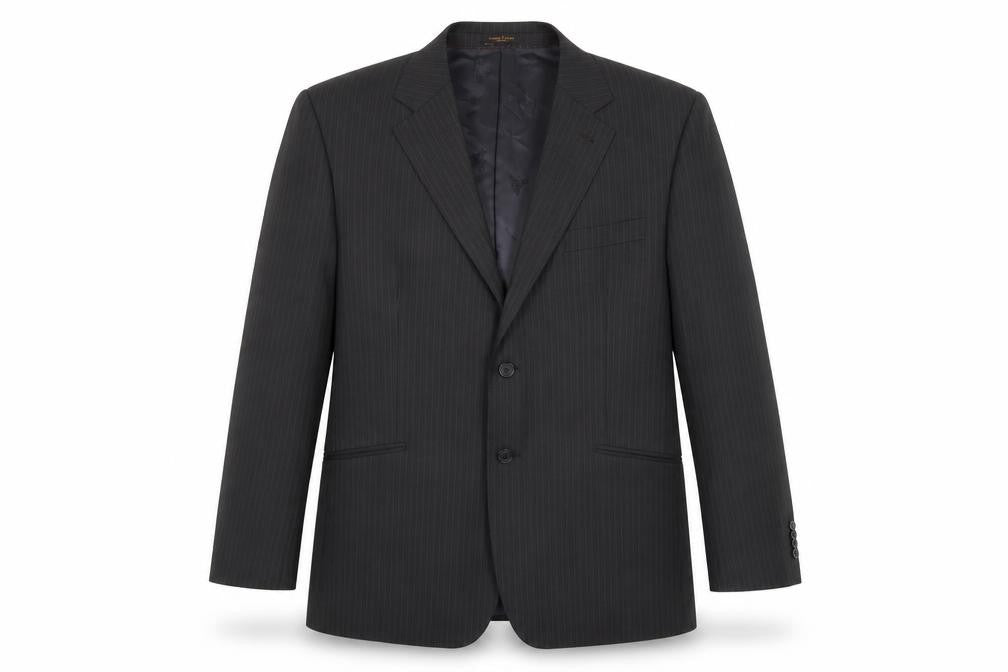 Simon Carter Men's Black Blazer, 44R, Notch Lapel