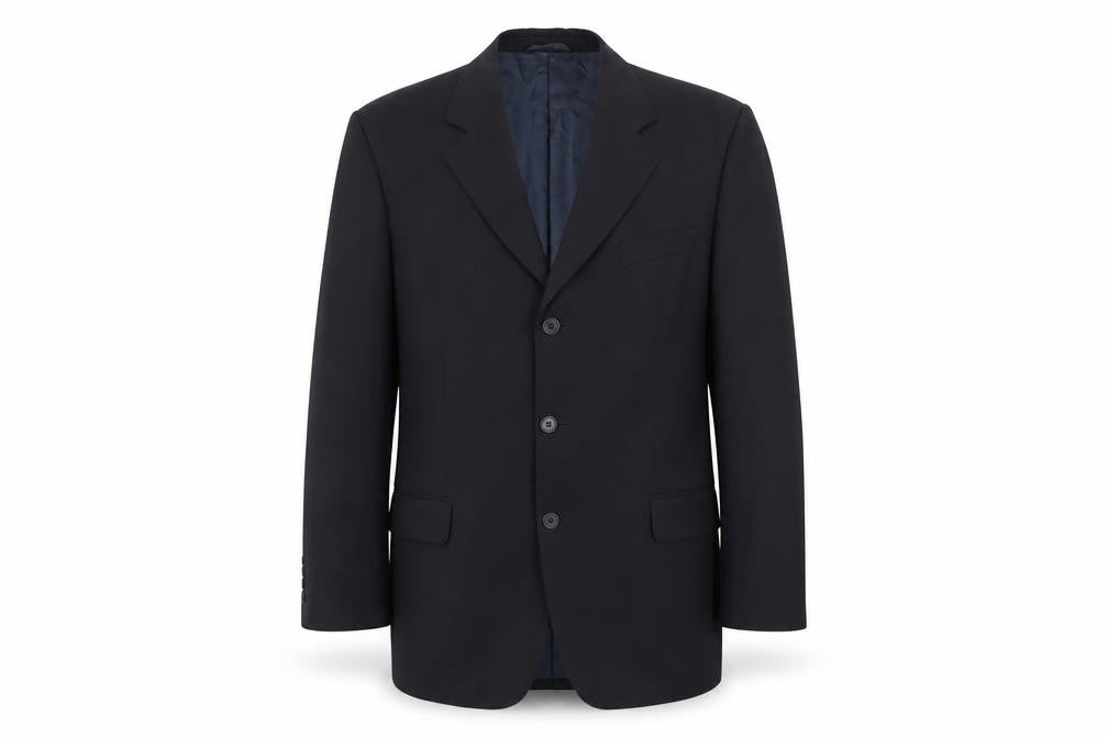 David Moss Men's Black Blazer, Size 40R, Excellent Condition