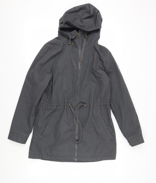 Element Unisex Grey Parka Jacket M Hooded Autumn