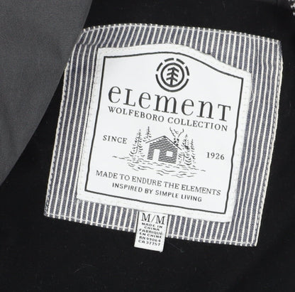 Element Womens Grey Parka Jacket M Hooded Autumn