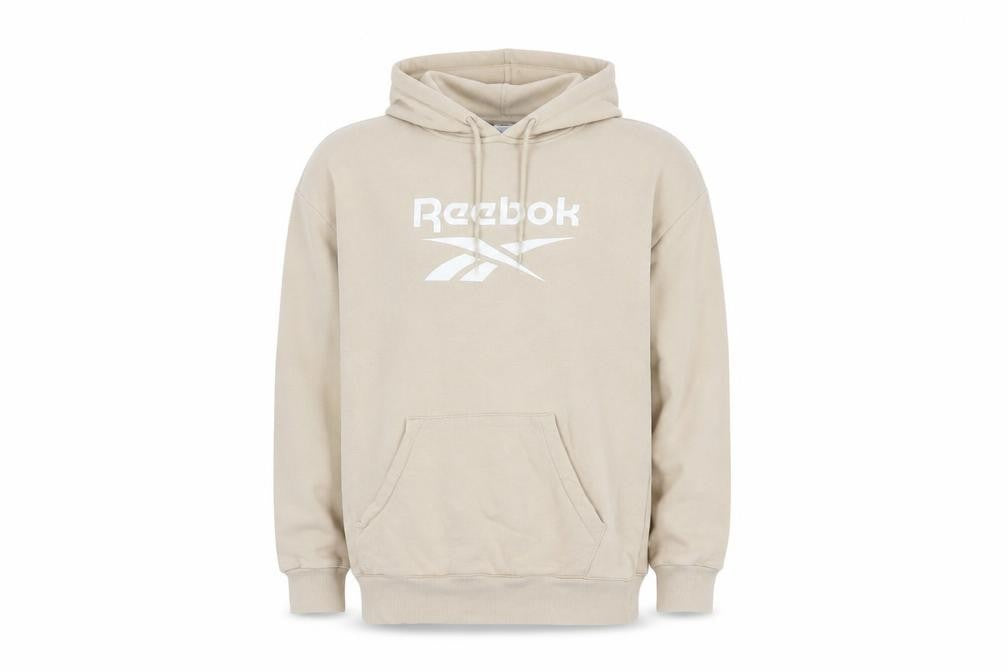 Reebok Men's Beige Pullover Hoodie S